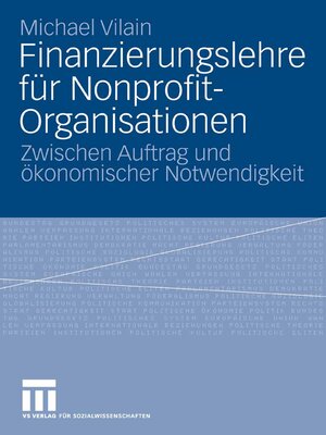 cover image of Finanzierungslehre für Nonprofit-Organisationen